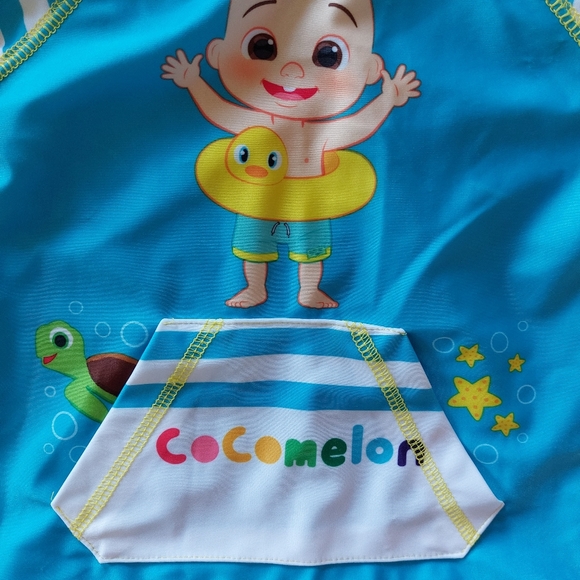 CoComelon Rashguard and Swim Trunk Set - Picture 3 of 16